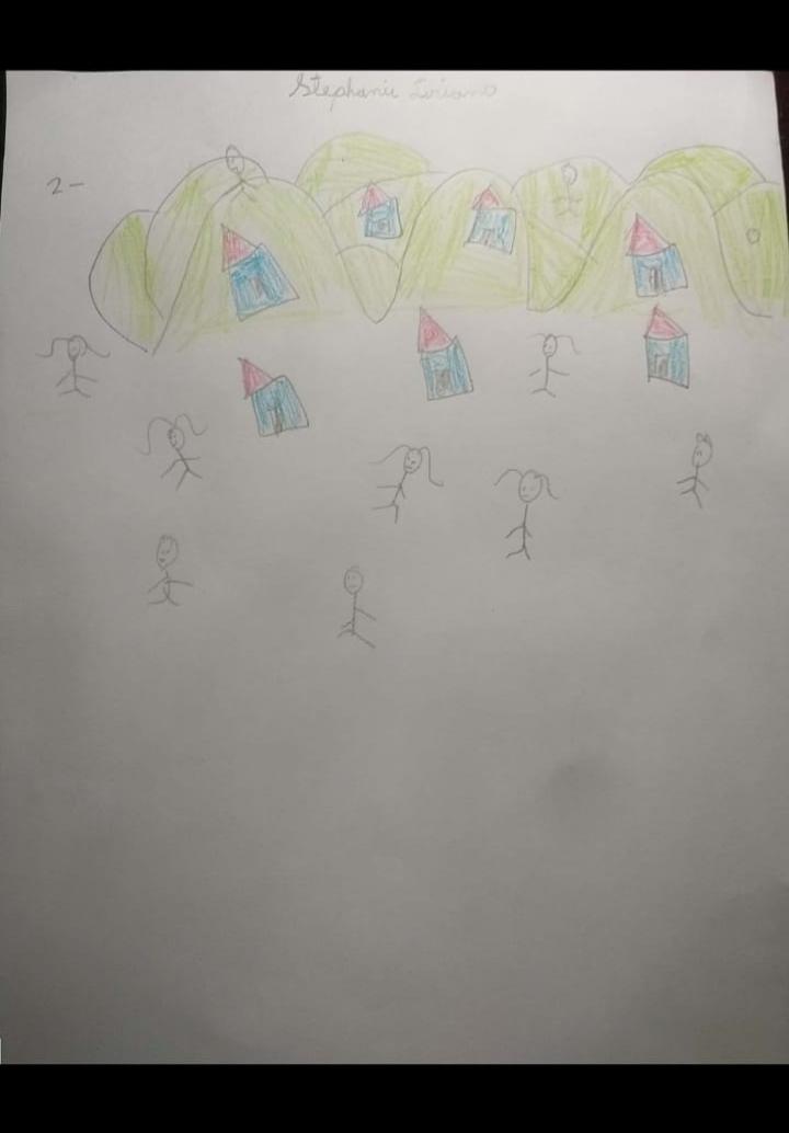 student drawing